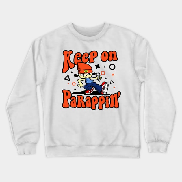 Keep On Parrappin Crewneck Sweatshirt by DogsUnity